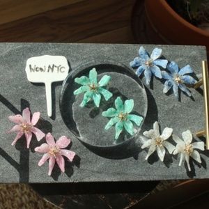 NEW Handmade Acrylic‎ Resin Orchids flower earrings